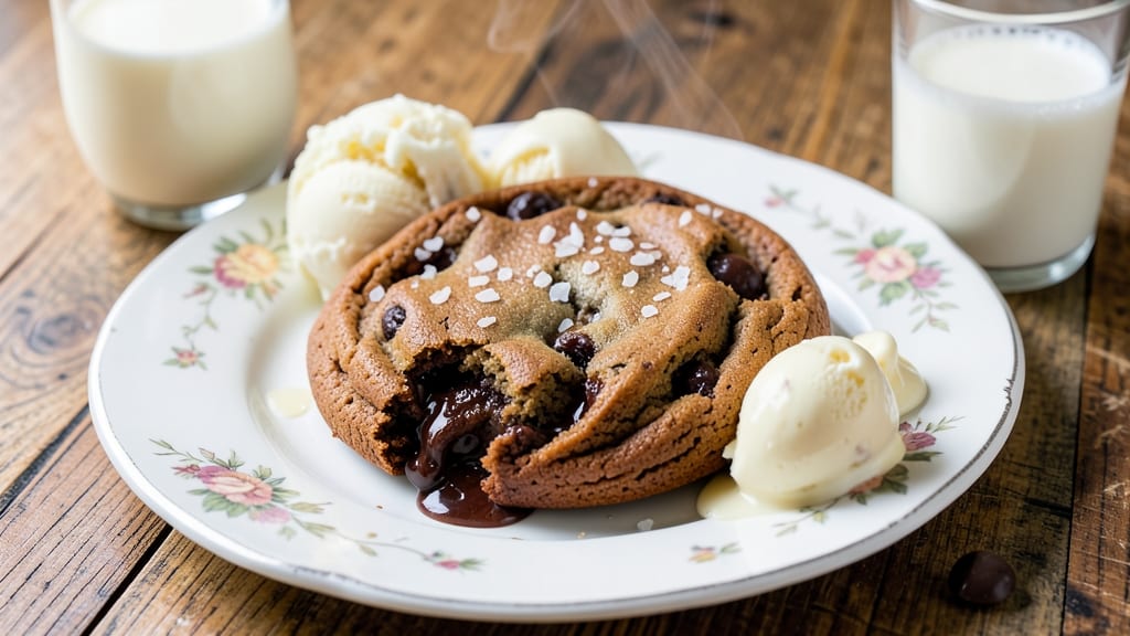 Big Gooey Chocolate Chip Cookie Recipe: Double-Baked Crunch With Caramelized Edges