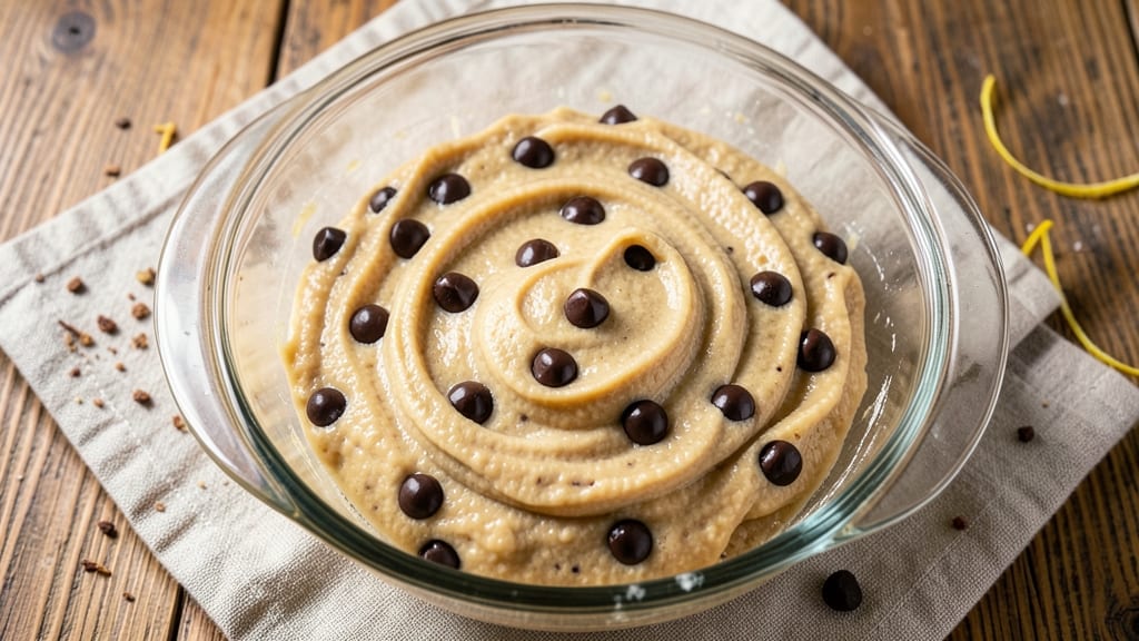 Chewy Chocolate Chip Cookie Dough Recipe: No-Bake Edible Magic with Caramelized Sweetness