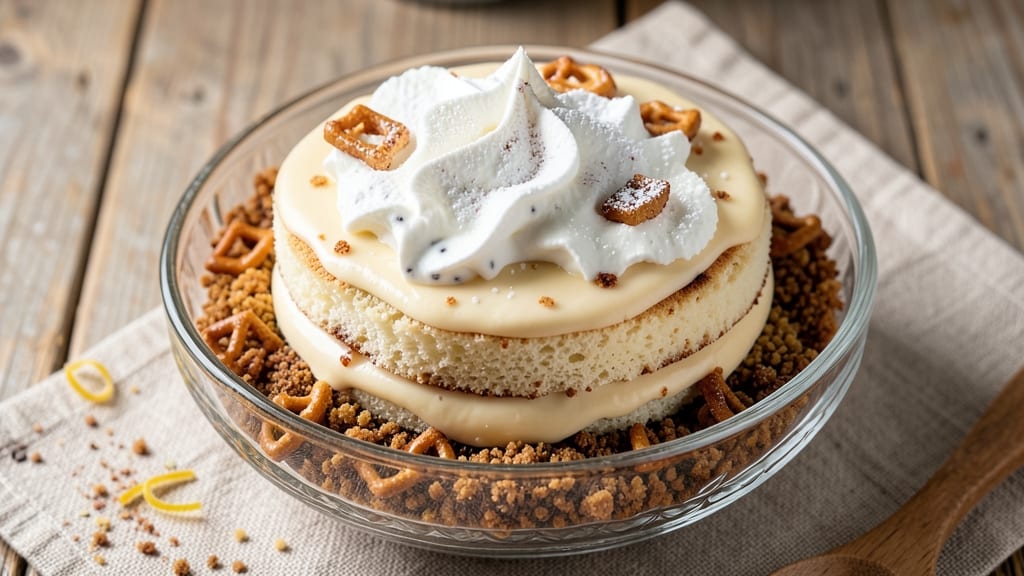 Biscoff Cookie Trifle Recipe: Crunchy Pretzel Bites and Vanilla Bean Swirls