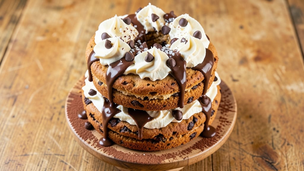 Big Chocolate Chip Cookie Cake Recipe: Triple-Layered Crunch With Hidden Vanilla Swirls