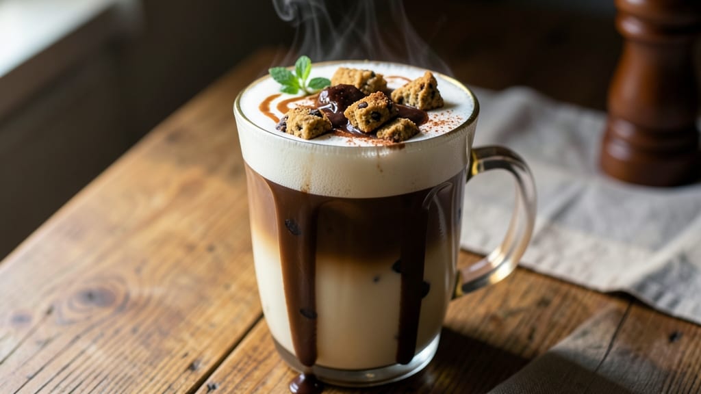 Chocolate Chip Cookie Latte Recipe: Warm Spiced Swirls and Melty Chunks in Every Sip