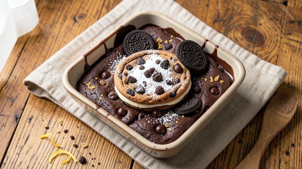 Brownie Chocolate Chip Cookie Oreo Recipe: Triple-Layered Indulgence in One Bite