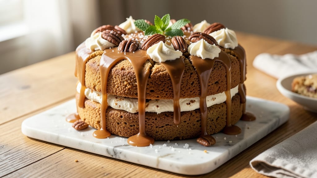 Caramel Cookie Cake Recipe: Foil-Sealed Crunch Meets Gooey Vanilla Swirls
