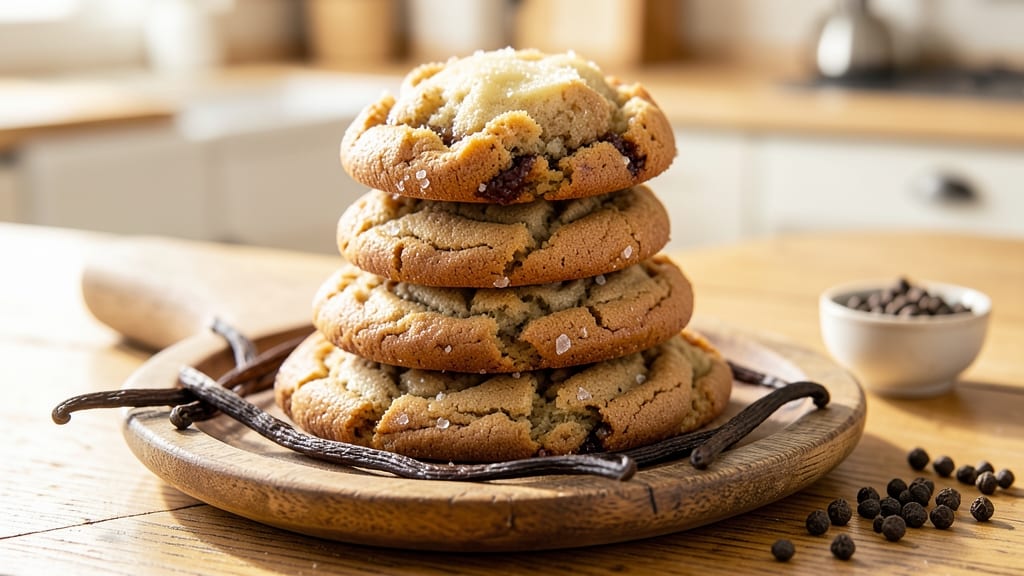 Authentic Black and White Cookie Recipe: Vanilla-Bean Swirls and Crunchy Pretzel Bites